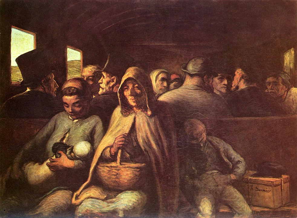 The Third-Class Carriage by Honore Daumier, 1864, Art Institute of Chicago